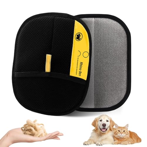 SYSYSYYASNL 2 Stück Fellmagnet, Fell Magnet Handschuh, Tierhaarentferner Handschuh, Katzen/Hunde Handschuhe,Wiederverwendbare Fellpflegehandschuhe für Haustiere