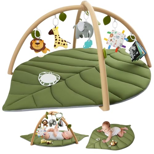 Muja Gimnasio para Bebe, Baby Einstein Extra Grande con 6 Juguetes Extraíbles, Tapete para Bebe que Favorece el Desarrollo...