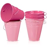Sadnyy 6 Pack Metal Galvanized Bucket with Handle 5