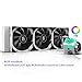 DEEP COOL Captain 360X Raffreddamento a Liquido Bianco RGB per CPU, Sistema Anti-Leak, Controller Via Cavo o Controllo della Scheda Madre con Testina RGB 4pin-12V, 3 Anni di Garanzia