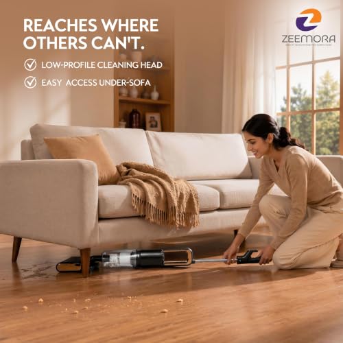 Image of Cyclone 3-in-1 Wet & Dry Vacuum Cleaner with Floor Mop | 600W Brushless Motor | 20KPA Powerful Suction | HEPA Filter | 800ml Dust Tank for Home | Sofa | Carpet & Car - 1 Year Warranty