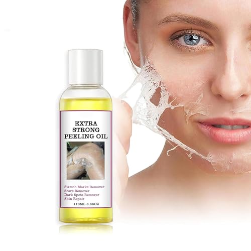 Yellow Peeling Oil Peeling Oil for Dark Skin Strong Peeling Gel Extra Strength Exfoliating Peeling Solution for Body All Skin Type Dead Skin Remover (3.87 Fl Oz / 110ML)