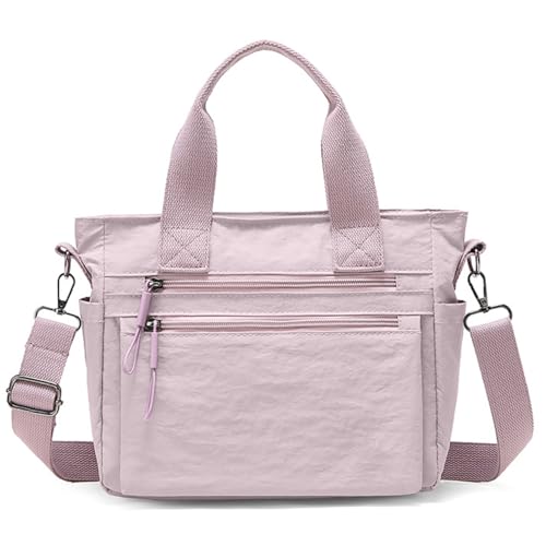 Bolso Tote pequeño de nailon para mujer con correa larga miniatura 1