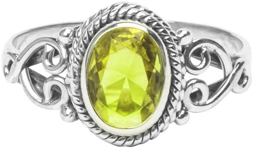 Avicrafts Citrin Stone Ring 925 Sterling Silver Statement Ring For Women Handmade Gemstone Christmas Jewellery Gift For Her - Image 2