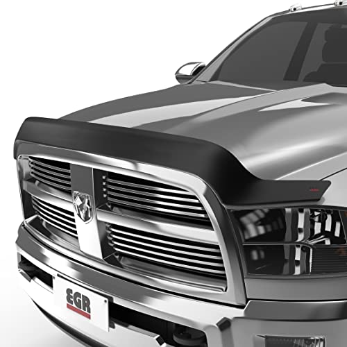 EGR 302855 Superguard Hood Guard Bug Shield, Matte Black Finish, Compatible with Select 10-19 Ram 2500 and 11-19 Ram 3500 Models