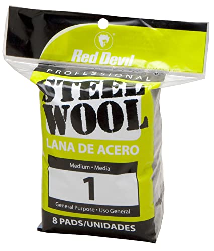 Image of Red Devil 0324 Steel Wool, 1 Medium, (Pack of 8)