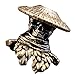 UncleS Swordsman Skull Metal Beads For Creative Paracord Projects And Fashionable Jewelry Large Hole Charm Swordsman Collectibl Brass Pendant, White, One Size