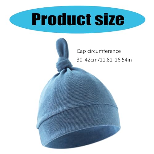 Cotton Breathable Baby Bonnet Hat Soft Infants Earflap Bonnet Fetal Caps Comfortable Headwear for 0 to 6 Months Unisex Newborn Solid Color hat3