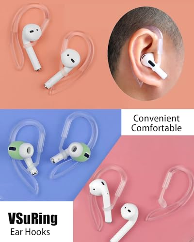 Vsuring VS-HOOK-ABWT 3 Pairs Ear Hooks Compatible With Airpods Pro 2Nd Airpods Pro Airpods 3Rd 2 1 thumb #5