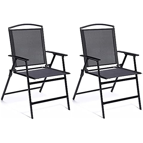 Bylring Patio Folding Sling Dining Chairs Cover