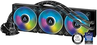ARCTIC Liquid Freezer II 360 A-RGB - Multi-compatible all-in-one CPU AIO water cooler with A-RGB, efficient PWM-controlled pump, fan speed: 200-1800 RPM, LGA1700 compatible - Black
