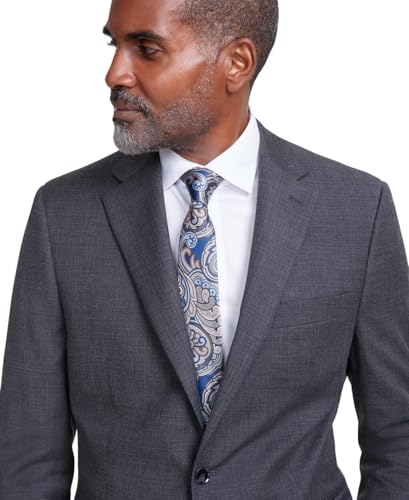 Tallia Mens Classic fit Suit Jacket Blazer 50 L Grey Solid3