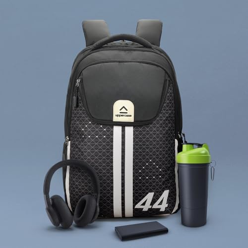 Image of uppercase Pixel Laptop Backpack | 3 Compartments, Well-Padded, Rain Cover, Trolley Sleeve, Organisers | For Boys & Girls | 500 Days Warranty