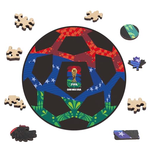 Image of Official FIFA World Cup 2026 Edition Football Puzzle for Adults, 200 Pieces Unique Jigsaw Puzzles Soccer Fans Collectible, Officially Licensed Product 11.8 X 11.8 Inch