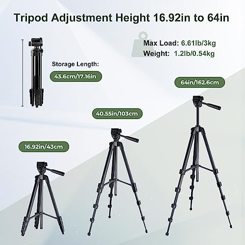 Nexiview 25-75x60 Spotting Scope with 64in Tripod, Carry Bag - Clear Low Light Vision Spotting Scopes - Fogproof Spotting Scopes for Target Shooting, Hunting, Birding, Wildlife Viewing (Green) by Nexiview - Image 3