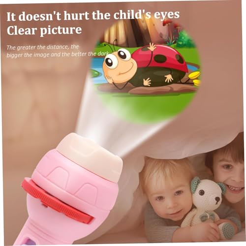 Image of Toy Imagine Kids Projector Torch with 3 Image Sliders - 24 Picture Projections Night Light Toy for Bedtime Stories & Imaginative Play - Educational Toys for Boys & Girls Age 2-5 Years