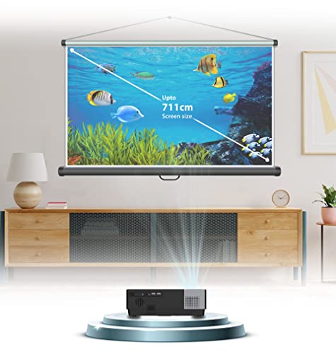 Image of AUN Full HD Android Projector D70 /ZEB-LP4000, 6800 Lumen, HDMI VGA for 4K Cinema Projector
