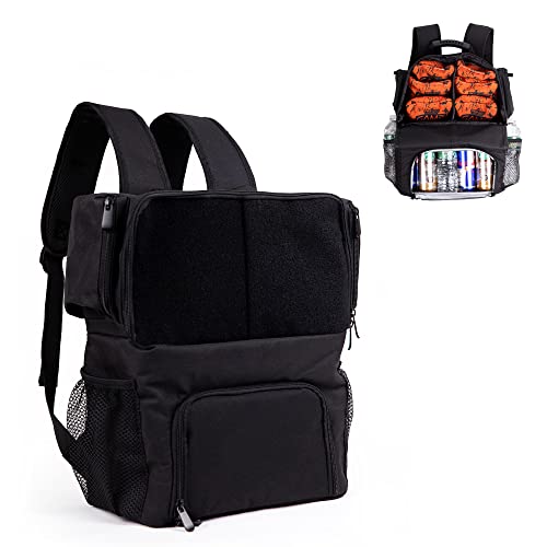 Cornhole Cooler Backpack Holds up to 2 Sets (8 Bags) Bottle Opener Cooler Holds up to 12 cans Extra Compartments for Phone Storage