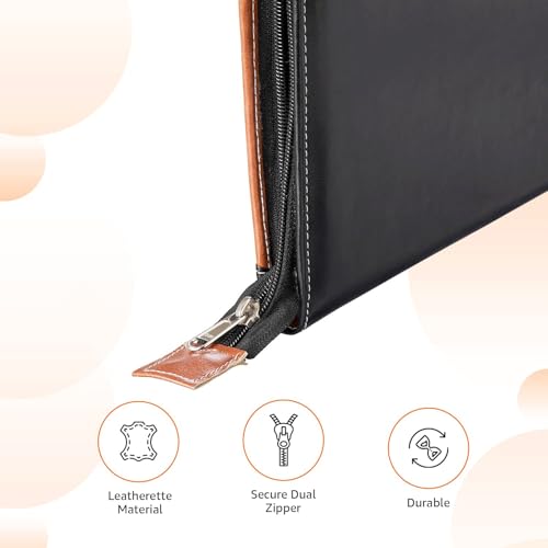 Image of COI Multipurpose Leatherette Executive File Legal for Certificates,Documents Holder,Document Bag, Portfolio, Size Professional File Folders Documents Holder with 20 Leafs for Men and Women