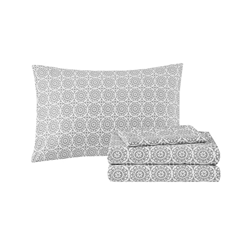 Madison Park MPE10-153 Essentials Serenity Bed In A Bag Comforter Set, Medallion Damask Design thumb #4
