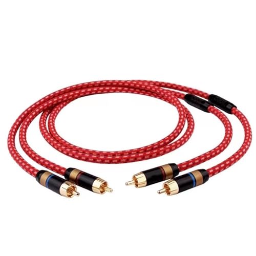 Câble audio Hi-Fi haut de gamme audiophile de 1.5m rosso pour TV et DAC