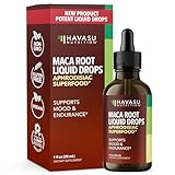 Organic Maca Root Drops Liquid | Supports Endurance, Mood, and Performance in Men & Women | Black Maca to Promote Overall Health & Support Fertility | Alcohol Free, Non-GMO, Vegan, Unflavored, 30mL