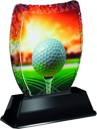 Golf Tee Award Trophy Monster Acrylique Imprimé pour Événement Sportif