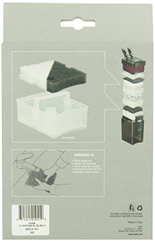 Hydor Professional External Canister Filter Media, 2 pk, Medium, Black Foam Pad, Fits 250/350