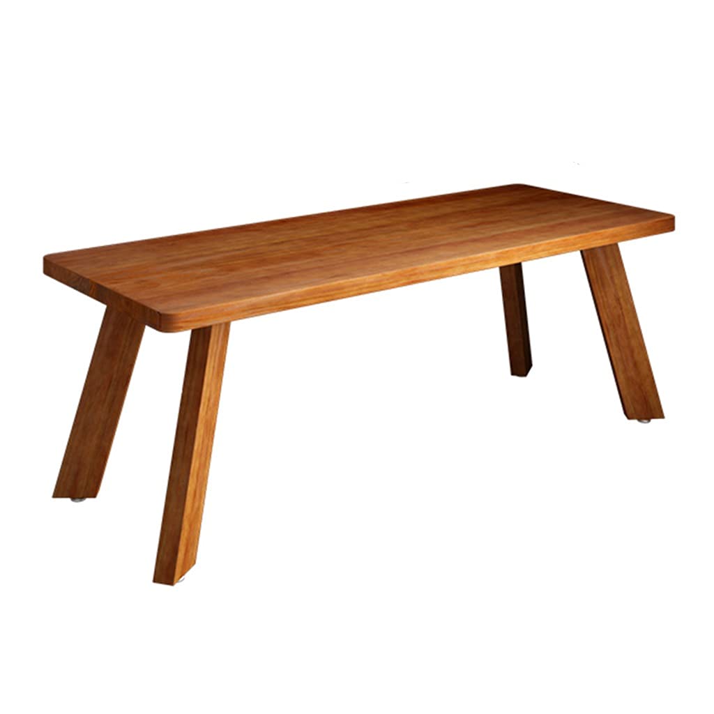 JOMRTS Computer Desk All Solid Wood Laptop Desk, Home Office Rectangular Workbench Study Table, Easy to Assemble (160x60x75cm)