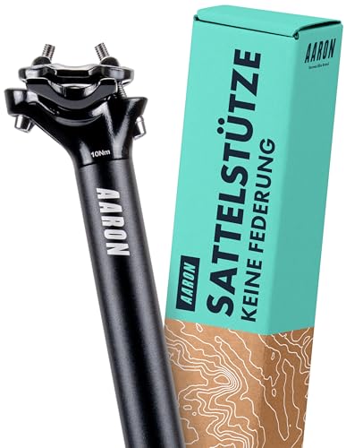 AARON Post Sattelstütze mit 27,2 mm Durchmesser, Aluminium Sattelrohr mit 350 mm Länge, Stütze...