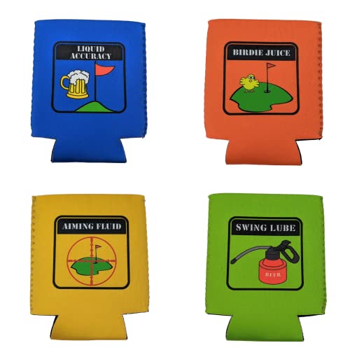 Foretra Can Cooler Sleeve 4 Pack | 12oz Standard Neoprene Insulated Beer Sleeves for Cans | Non-Slip Cold Drink Soda Insulator Holder Can Covers for Beer