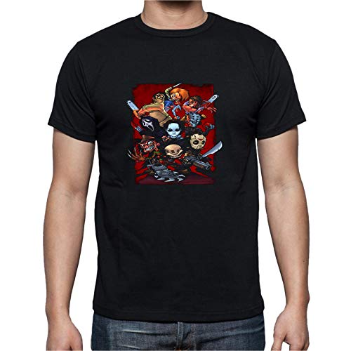 the Fan Tee Camiseta de NIÑOS Varios Peliculas Terror Chucky Fredy Viernes 13 11-12 Años