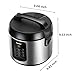COMFEE' Rice Cooker, 6-in-1 Stainless Steel Multi Cooker, Slow Cooker, Steamer, Saute, and Warmer, 2 QT, 8 Cups Cooked(4 Cups Uncooked), Brown Rice, Quinoa and Oatmeal, 6 One-Touch Programs
