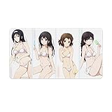 大型 ゲーミングマウスパッド おしゃれ かわいい アニメ柄 氷菓 入須冬実 千反田える 伊原摩耶花 十文字かほ 天然ゴム素材 ゲーミング級厚手 キーボードパッド 精密なマウス感度 快適操作性 ゲーム用 事務用 変形防止 滑り止めゴム底 光学式マウス対応 水洗いOK 40X75cm