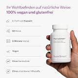 PharmaGABA – Anti-Stress – Hilft Stress und Angst zu reduzieren – Hemmender Neurotransmitter für das Zentrale Nervensystem (ZNS) – Gamma-Aminobuttersäure – Vegan – SuperSmart