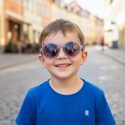 Image of SYGA Kids Goggles, Modern Stylish Eyewears for Boy's and Girls, Triangle Corner Style, Suitable for Age 3-8 Years