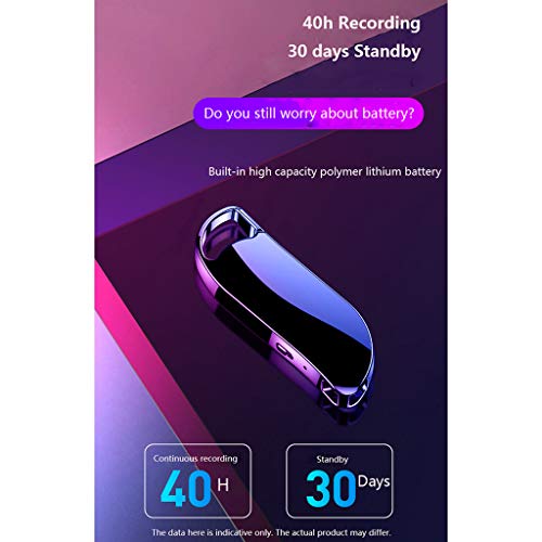 Gravador de voz de 32 GB, chaveiro digital ativado por áudio, para reuniões, palestras, negociações