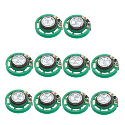 VICASKY 10個 ミニスピーカーの動き 丸い交換用ミニスピーカー マグネットスピーカー 丸型交換用スピーカー 外部 構造のスピーカー おもちゃのスピーカー ラウンドスピーカー 電子部品