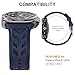 Rugged Armor Band Compatible with Samsung Galaxy Watch Ultra Band 47mm (2024), Silicone Sport Galaxy Watch Ultra Bands, Midnight Blue