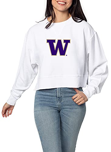 Image of chicka-d NCAA womens Corded Boxy Pullover