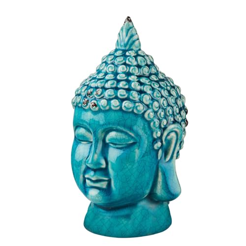 BUTLERS Kopf Buddha 23cmSteingutStatue Buddha Figur Glücksbringer |...
