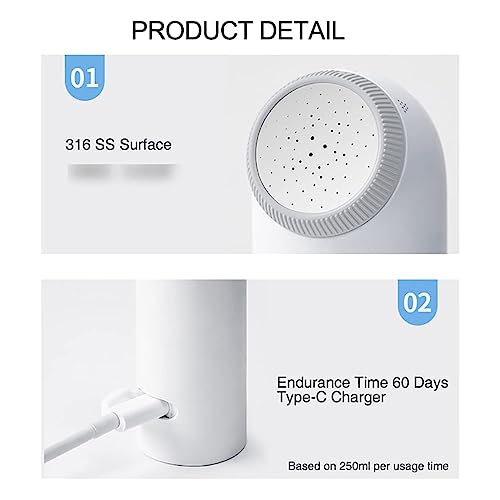 Bidet portable rechargeable à double pression d'eau couleur gris