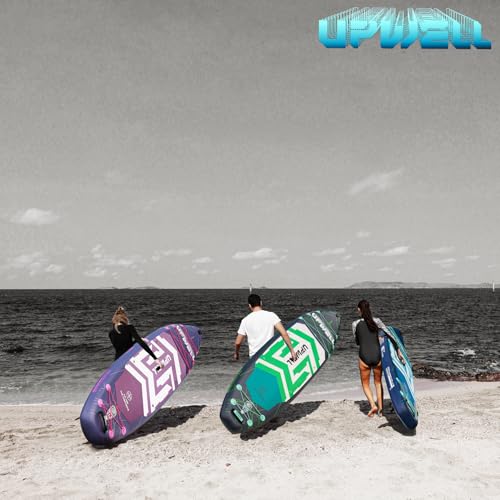 Image of UPWELL 11'6 inchx35 inch Extra Wide Inflatable Paddle Board, Stand Up Paddle Board for Youth & Adults, Stable Design, Premium SUP Accessories, 120L Backpack, 10L Dry Bag, Paddle, Leash, Hand Pump, US Fins