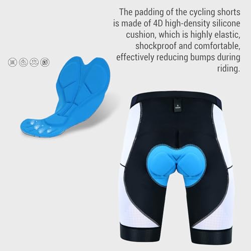 Calzas ciclismo hombre 4D acolchadas transp. miniatura 5