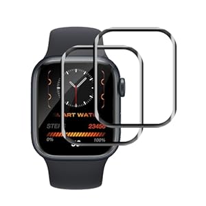 Bodyguard 2 Stück für Panzerglas für Apple Watch Series 7/8/9 41mm Schutzfolie, Ultradünn Ultra-Klar 100% Touchgenauigkeit Anti-Scratch Bruchsicherheit Apple Watch 9 41mm Displayschutzfolie
