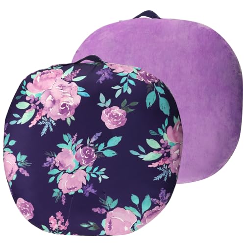 Image of TANOFAR Newborn Lounger Cover, Baby Lounger Pillow Covers for Girls Boys, Removable Cover for Infant Lounger Pillow Cover, Breathable, Comfortable, Purple Flower