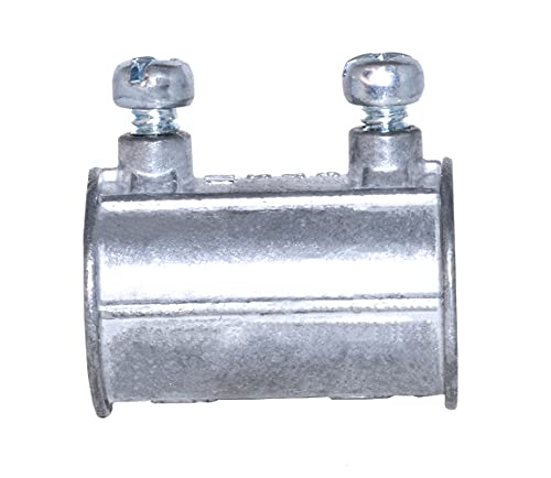 Sigma Engineered Solutions Proconnex Tc-511 Emt Set Screw Coupling 1/2-Inch Conduit Fitting, 50-Pack, Gray, 50 Count #TOP1