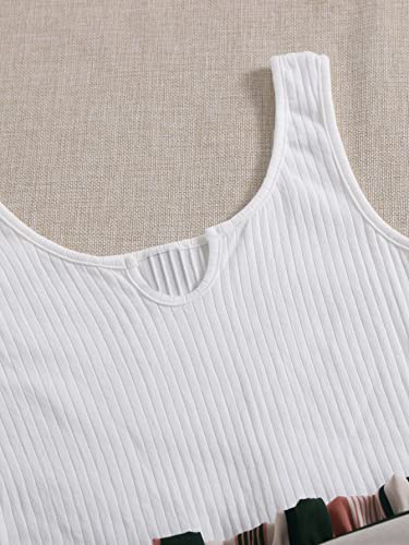 soly hux women39s summer sleeveless belted tank romper short jumpsuit striped white xs