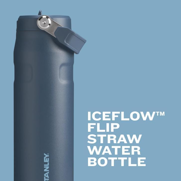 Stanley IceFlow Flip Straw 2.0 Water Bottle 24 oz | Built-In Straw for Travel and Sports | Lightweight and Leak Resistant | Insulated Stainless Steel | BPA-Free | Sienna - Image 6