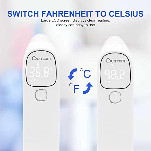 Berrcom Fieberthermometer Stirn-und Ohrthermometer Digitales Medizinisches Thermometer Kontaktlos...